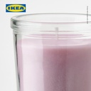 IKEA LUGNARE Lilin Beraroma Melati/Merah Muda Tahan 20 Jam