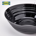 IKEA NATBARB Mangkuk Saji Hitam 22cm