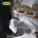 IKEA SAMLA Kotak Penyimpanan Transparan Dengan Tutup 39x28x14 cm/11 L