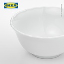 IKEA UPPLAGA Mangkuk Makan Putih 13cm