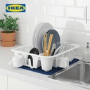 IKEA FLUNDRA Rak Pengering Piring Putih Minimalis