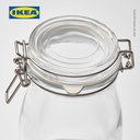 IKEA KORKEN Stoples Kaca Bentuk Botol Dengan Tutup 0.4L