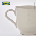 IKEA SANDSKADDA Mug / Gelas Minum Abu-Abu Muda/Krem 27cl