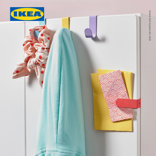 IKEA LATTHET Kait dan Klip Untuk Pintu Kabinet Aneka Warna Isi 4pcs