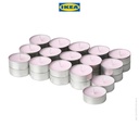 IKEA LUGNARE Lilin Kecil Beraroma Melati/Merah Muda Tahan 3.5 Jam Isi 30pcs