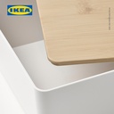 IKEA KUGGIS Penutup Kotak Bahan Bambu Serbaguna 18x26cm