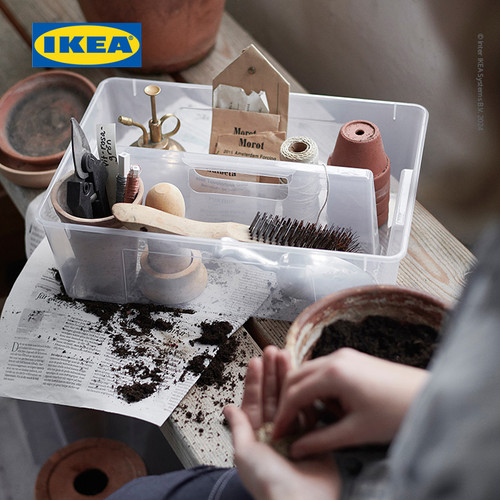 IKEA SAMLA Sisipan Kotak Dengan Kompartemen 37x25x12 11/22L