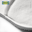 IKEA TASJON Sandal Rumah Slip Nyaman Putih Ukuran S/M