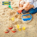 IKEA SANDIG Set Mainan Cetakan Pasir Es Krim Aneka Warna Isi 10pcs