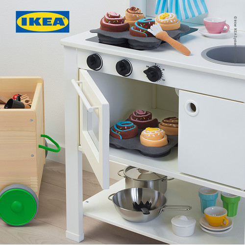 IKEA DUKTIG Mainan Boneka Roti/Kayu Manis Set Isi 6pcs