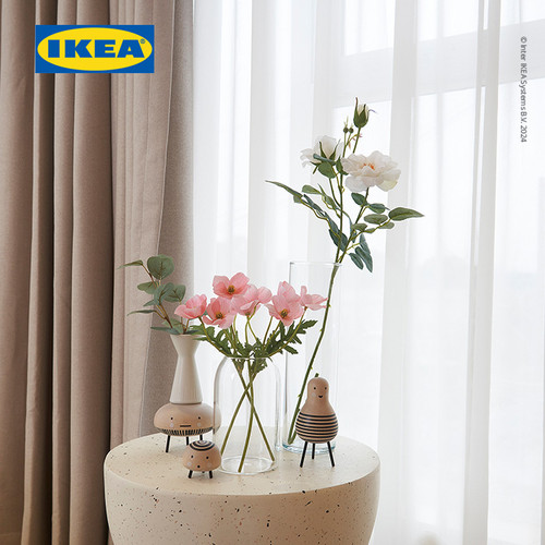 IKEA SMYCKA Bunga Artificial Popi/Merah Muda untuk Dekorasi