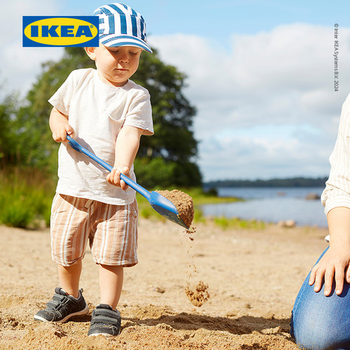 IKEA SANDIG Sekop Pasir Main Anak Biru 40cm