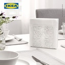 IKEA LIKSIDIG Tempat Penyimpanan Serbet Putih 16x16 cm