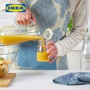 IKEA KORKEN Stoples Kaca Bentuk Botol Dengan Tutup 0.4L