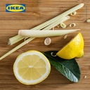 IKEA BLODHAGG Lilin Kecil Beraroma Lemon & Serai/Kuning Tahan 3.5 Jam Isi 30pcs