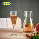 IKEA SVALKA Gelas Champagne Kaca Bening 21cl Isi 6pcs
