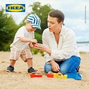 IKEA SANDIG Set Mainan Cetakan Pasir Es Krim Aneka Warna Isi 10pcs
