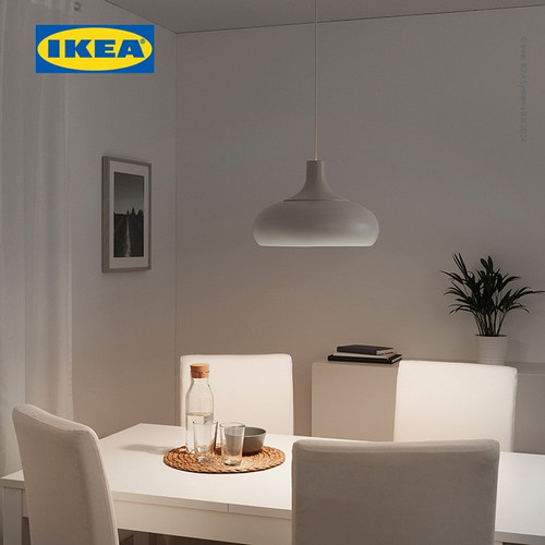 IKEA VAXJO Lampu Gantung Krem Minimalis 38cm
