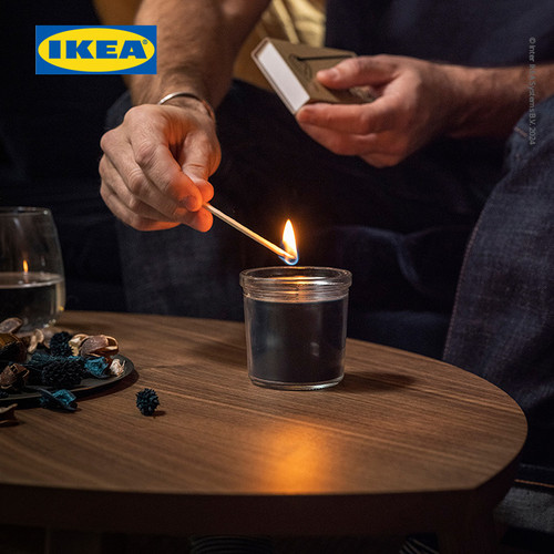 IKEA FRUKTSKOG Lilin Beraroma Vetiver & Geranium Tahan 20 Jam