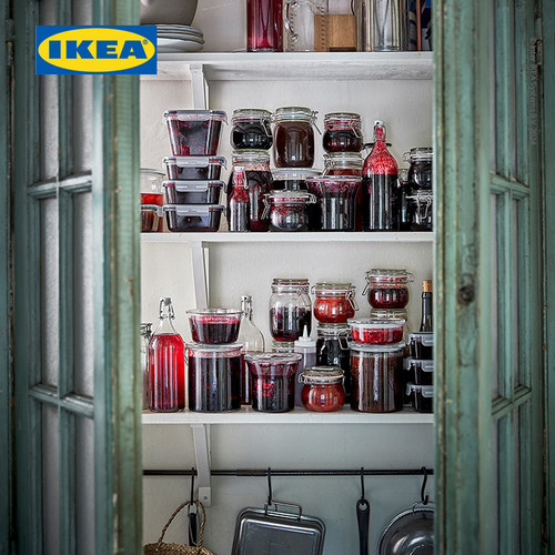 IKEA STORTSKON Lilin Kecil Beraroma Beri/Merah Tahan 3.5 Jam Isi 30pcs