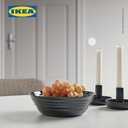 IKEA NATBARB Mangkuk Saji Hitam 22cm