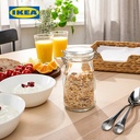 IKEA KORKEN Stoples Kaca Bentuk Botol Dengan Tutup 0.4L