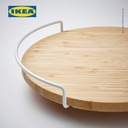 IKEA APTITLIG Papan Saji Putar Bahan Bambu 28cm