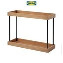 IKEA NALBLECKA Rak Pengatur Meja Dapur Logam/Bambu 38x13x28cm