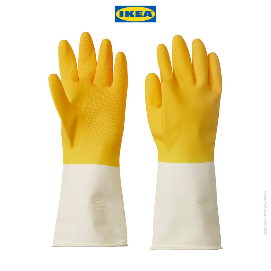 IKEA RINNIG Sarung Tangan Pembersih Kuning Ukuran M Isi 2Pcs