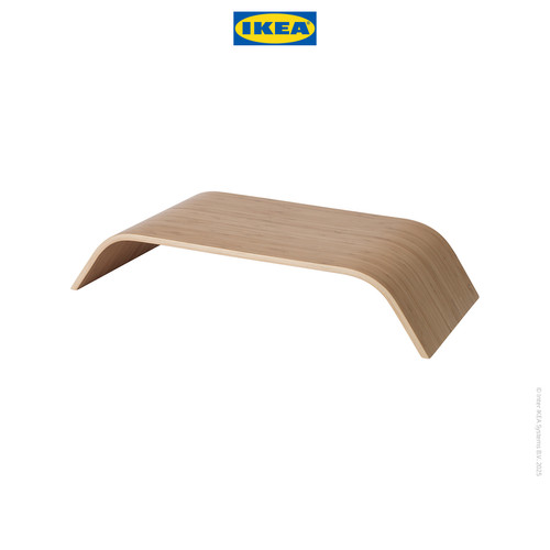 IKEA SIGFINN Stand Monitor Tinggi Tetap Lapisan Bambu
