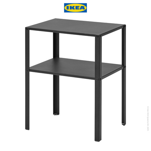 IKEA KNARREVIK Meja Samping Tempat Tidur Bahan Baja 42x34 cm