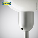 IKEA HEKTOGRAM Lampu Lantai Sorot Atas Minimalis Perak/Putih