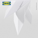 IKEA STRALA Kap Lampu Pola Titik/Putih 70cm