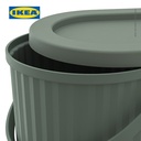 IKEA DAMMANG Tempat Sampah dengan Tutup Kapasitas 48 L