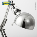 IKEA FORSA Lampu Meja / Lampu Baca / Lampu Kerja Dilapisi Nikel Minimalis