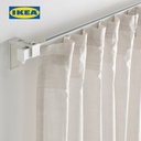 IKEA VIDGA Rel Gorden Trek Tunggal Dengan Perlengkapan Plafon 140cm