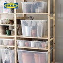 IKEA SAMLA Kotak Penyimpanan Transparan Dengan Tutup 57x39x42 cm / 65l