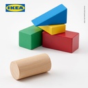 IKEA UNDERHALLA Balok Kayu Mainan Aneka Warna Set Isi 40pcs