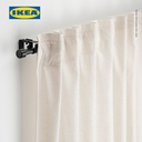 IKEA BEKRAFTA Set Batang Gorden Hitam 120-210cm 19mm