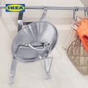 IKEA PARYD Rak Gantung Penyusun Penutup Panci Bahan Stainless Steel