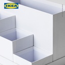 IKEA TJENA Kotak Pengatur Meja Kerja Putih 18x17cm