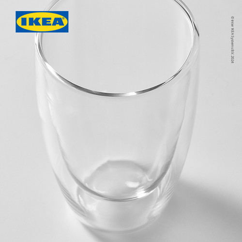 IKEA PASSERAD Gelas Berdinding Ganda 45cl Isi 2pcs