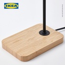 IKEA TVARHAND Lampu Meja Minimalis Hitam/Bambu