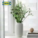 IKEA STILREN Vas Bunga / Tanaman Putih 22cm