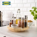 IKEA APTITLIG Papan Saji Putar Bahan Bambu 28cm