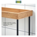 IKEA NALBLECKA Rak Pengatur Meja Dapur Logam/Bambu 38x13x28cm