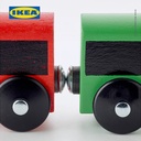IKEA LILLABO Set Mainan Kereta Api Dengan Rel Isi 20pcs