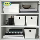 IKEA KUGGIS Kotak Penyimpanan Tanpa Tutup Serbaguna 18x26x15 cm