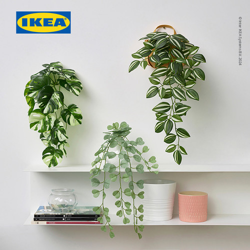IKEA FEJKA Tanaman Hias Palsu Dengan Dudukan Dinding Set Isi 3pcs