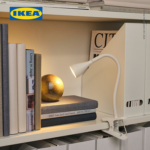 IKEA NAVLINGE Lampu Sorot Jepit LED Putih